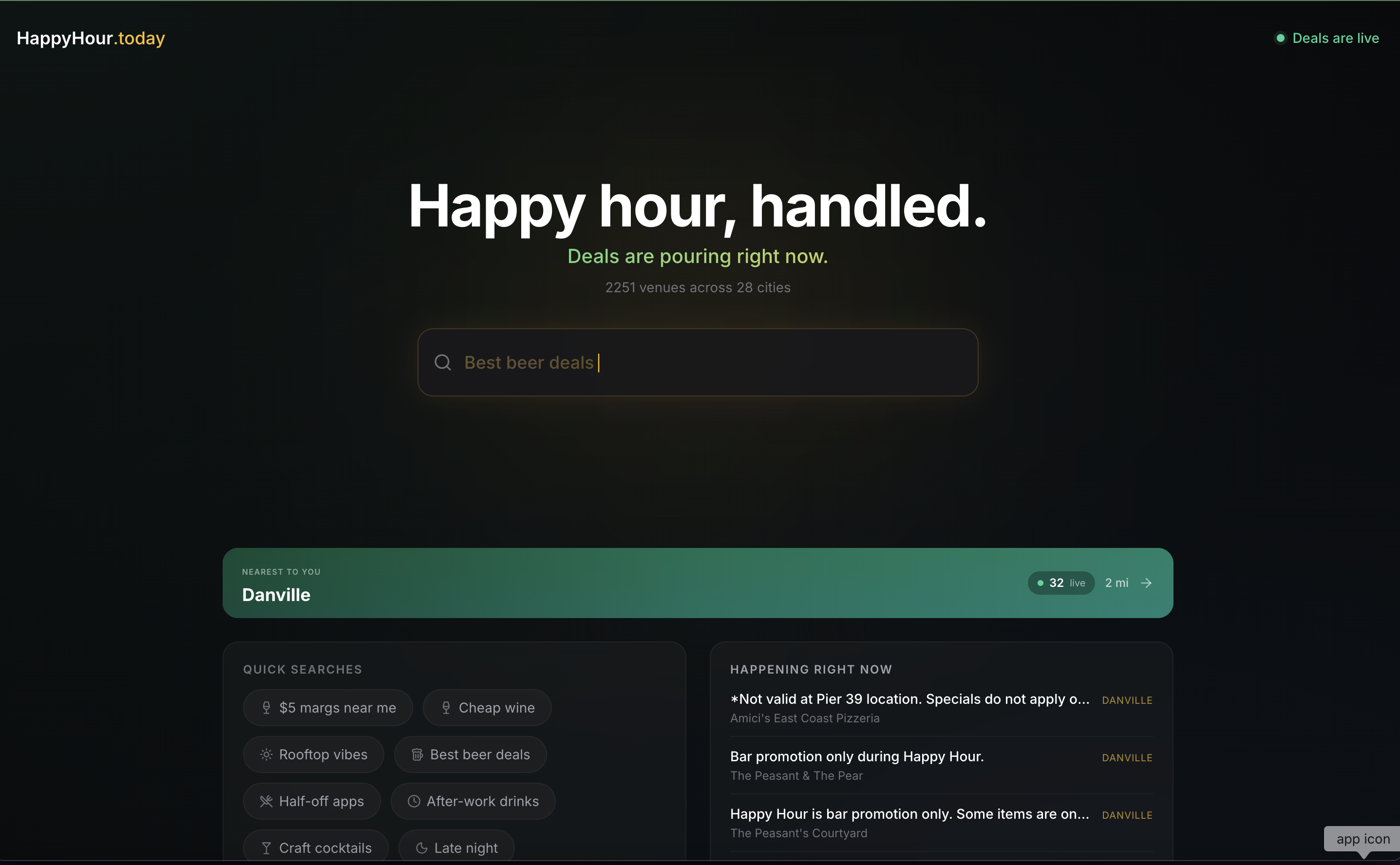 HappyHour.today