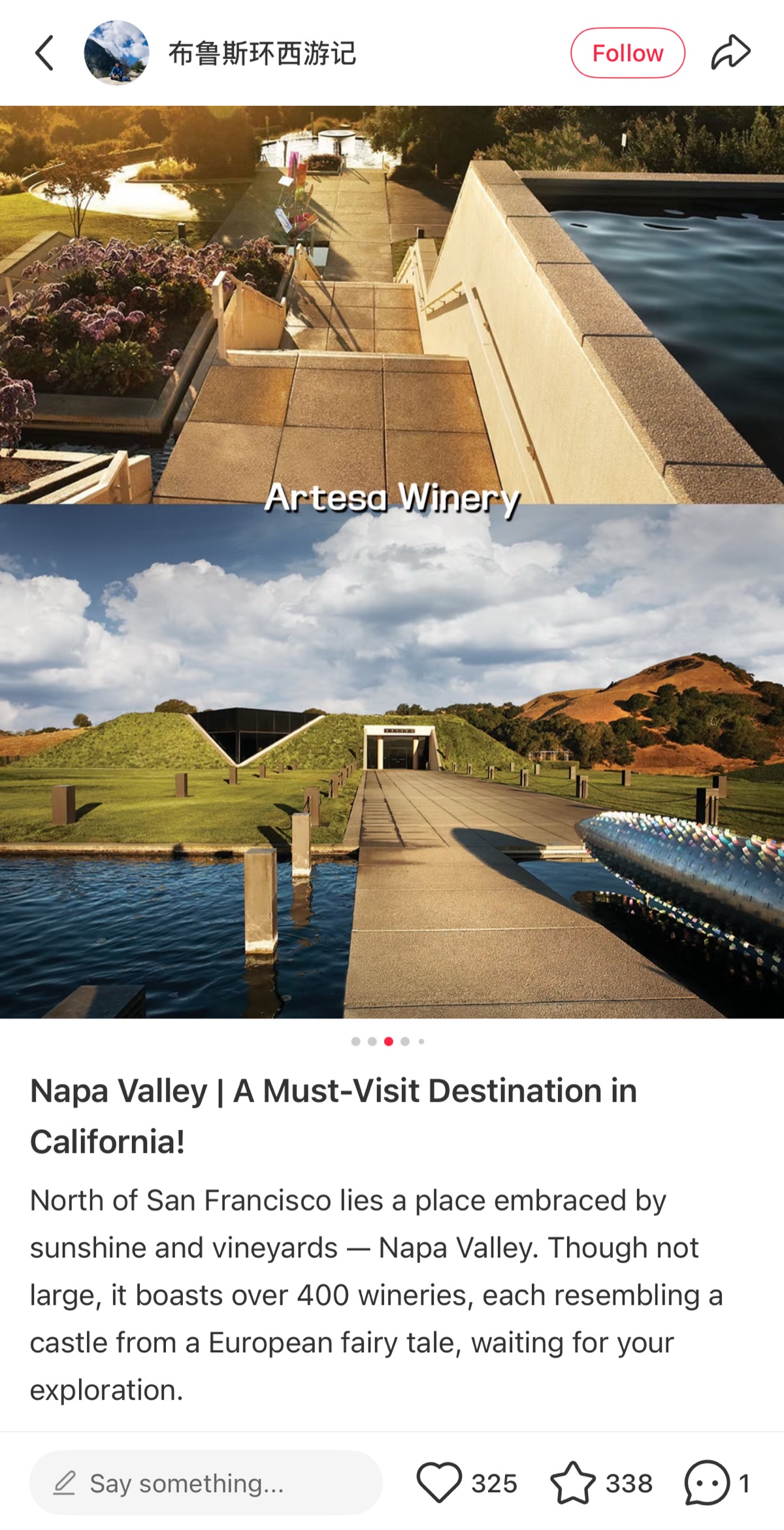 Napa wineries on RedNote — real user content